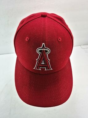 New Era 59FIFTY Los Angeles Angels Fitted Hat Red Size 7 MLB Cap Limited Edition